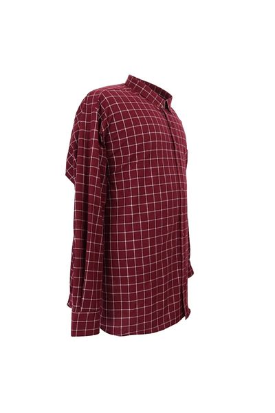 Bettino Βαμβακερό πουκάμισο ξυλοκόπο και Claret Red