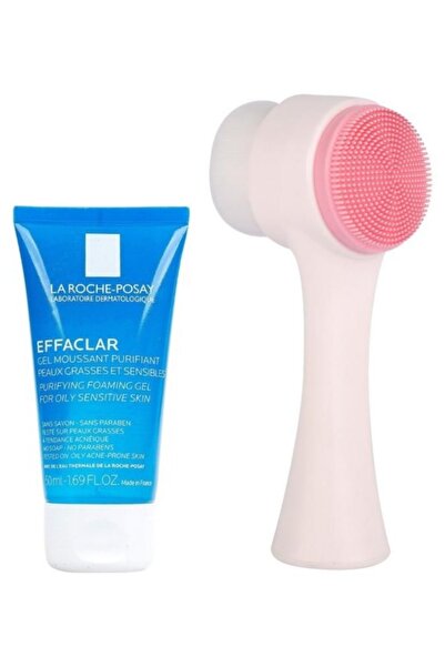 La Roche Posay Effaclar Temizleme Jeli 50ml ve Yüz Temizleme Fırçası