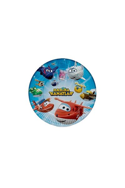 parti Wonderful Wings Cardboard Plate 8 Pieces 23cm