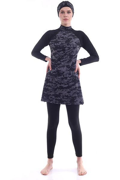 Aykum Mayo Vollständiger Hijab-Badeanzug mit Strumpfhose