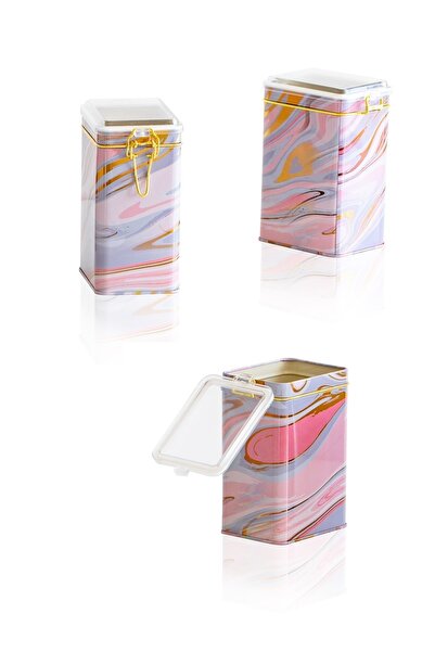 EVLE Efb21ı0 Rectangular Lockable Storage Container 75x100x150 Set of 3, Liquid Pink