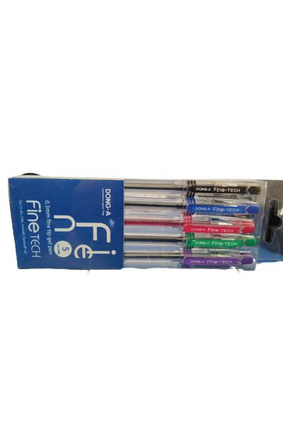 Dong-A Fine-tech 0.3mm Gel Pen Set of 5