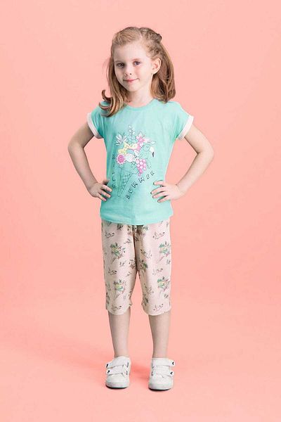 ROLY POLY مجموعة كابري للفتيات من Hello Summer Mint Green