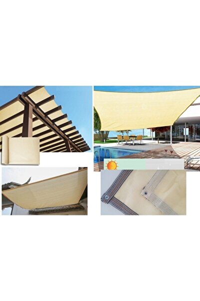 Asenya Gölgelik File 2x3 M %95 Krem Gölgelik Branda Gölgeleme Tülü Görüntü Rü...