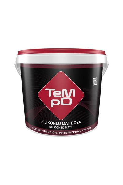 Tempo Silikonlu Mat Iç Cephe Duvar Boyası 3,5 Kg Renk:sedef