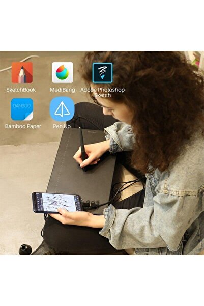 Huion New Hs610 Grafik Çizim Tableti 10x6.25inch Android Telefonlarla Uyumlu