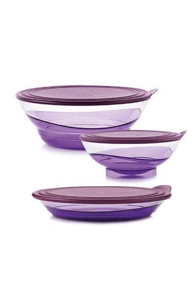 Tupperware 3-Piece Drop Set Stylish Designed Storage Container)