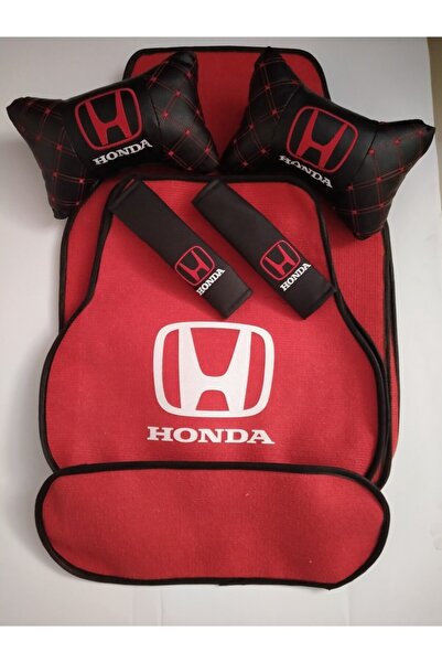 RS AUTO AKSESUAR Honda Halı Paspas, Honda Kapitone Deri Yastık Kemer Pedi Seti