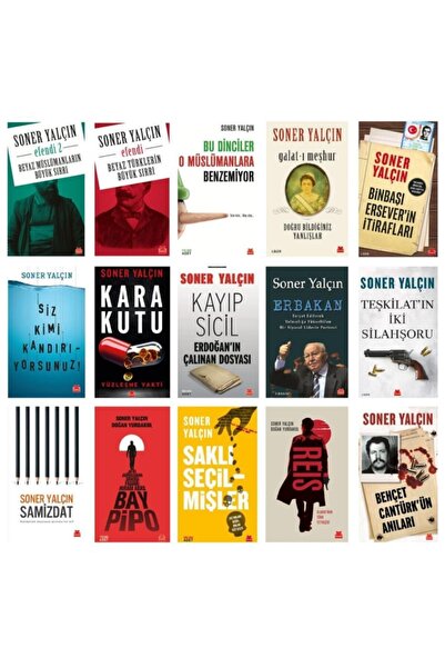 Kırmızı Kedi Yayınları Soner Yalçın Seti 15 Kitap