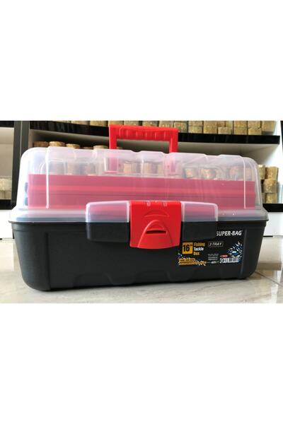 Süper Bag Super Bag 16 Inç Raflı Balıkçı Alet Takım Çantası