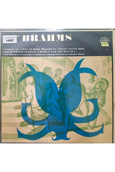 Plak Merkezi Czech Phılharmonıc Orc. - Johannes Brahms - Made In Czech 1969 - Dönem Baskı