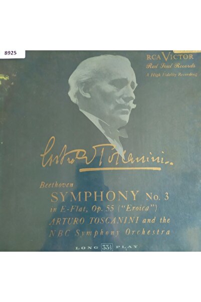 Plak Merkezi Arturo Toscanını - Beethoven No. 3 In E-flat Op. 55 - Dönem Baskı