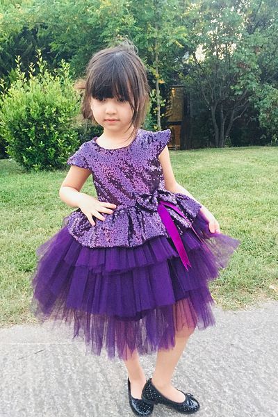 DAFİTO KİDS Rochie de seara mov pentru fete