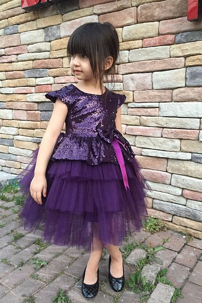 DAFİTO KİDS Rochie de seara mov pentru fete