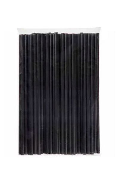 ZEN GRUP Black Frozan Thick Burger Straws 300 Pieces.