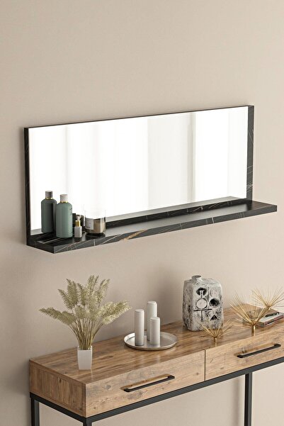 bluecape Corner 80x30cm Sonata Raflı Ayna Banyo Dolabı Üst Modül