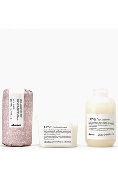 Davines Love Curl Dalgalı Saçlar Için Bakım Seti 250 ML Şampuan+krem+ Curl Building Serum
