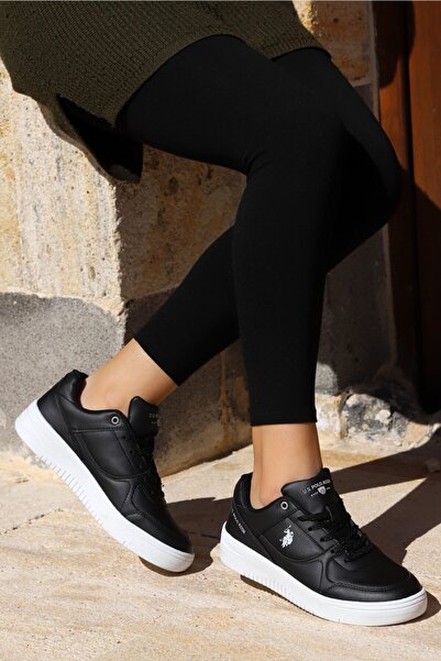 U.S. Polo Assn. Kadın Siyah Lee Wmn Günlük Yürüyüş Spor Ayakkabı