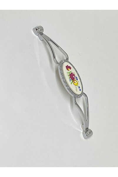 İNTERİO Porselen Görünümlü Krom Kulp 128 mm