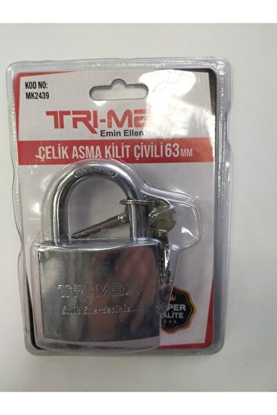 Trimax Çelik Asma Kilit 63 Mm