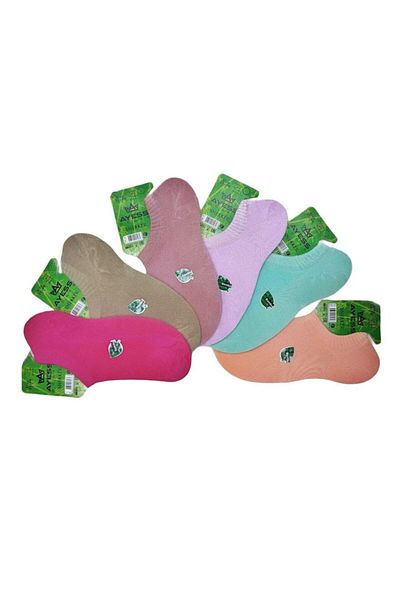 Ayess 6-Piece Bamboo Women's Booties Socks - Snekar Invisible