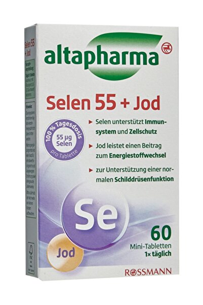 Altapharma مكمل غذائي يحتوي على السيلينيوم أيود 60 قطعة
