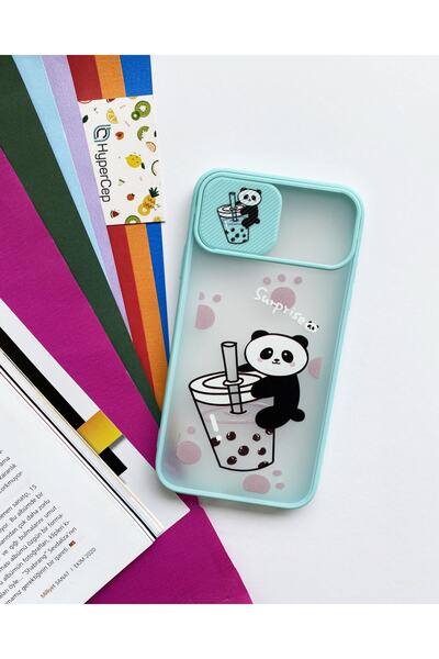 WANNA PROTECT Iphone Xs Max Kamera Korumalı Sürgülü Baskılı Silikon Kılıf