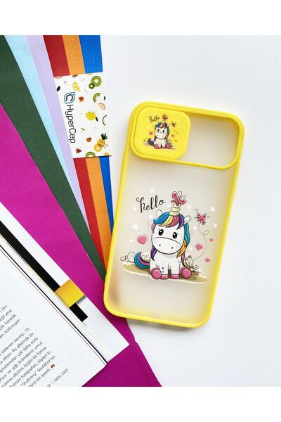 WANNA PROTECT Samsung Galaxy A71 Kamera Korumalı Sürgülü Baskılı Silikon Kılıf