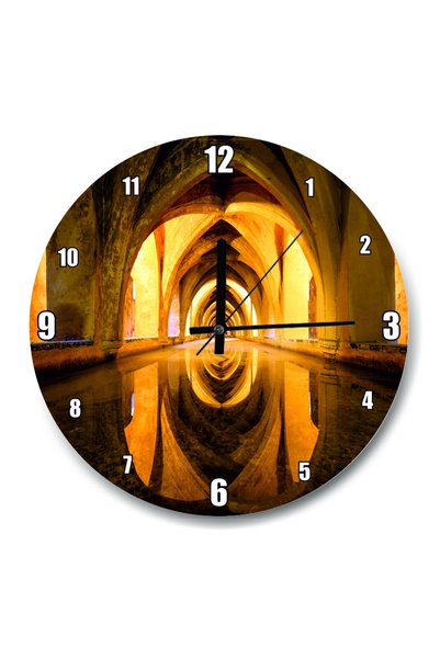 Cakatablo Architectural Columns And Vaults Wall Clock (diameter 30x30 Cm)