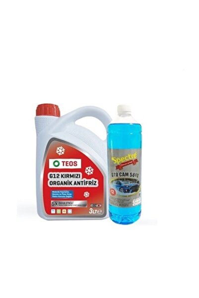 -40° Organik Kırmızı Antifriz 3 lt  1lt  Cam Suyu