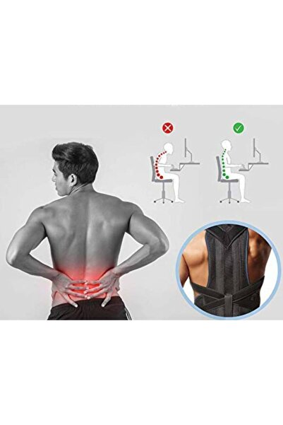 Ankaflex Унісекс подвійний корсет для талії та спини з підкладкою вертикальної постави Спортивний корсет для талії та спини з підкладкою для плечей проти горбатої спини