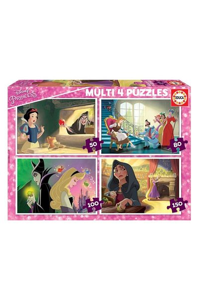 EDUCA Puzzle Multi 4 Disney Princess Puzzle