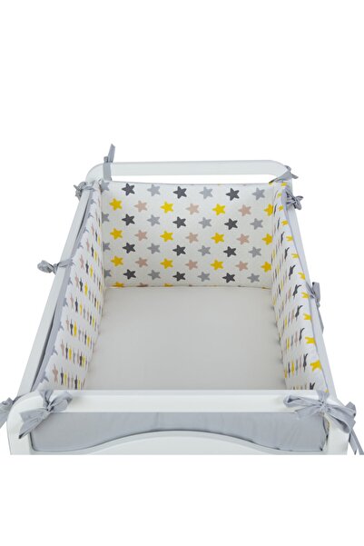 G&G baby حاجز حماية جانبي بسحاب 4 قطع لسرير الأطفال مقاس 60x120