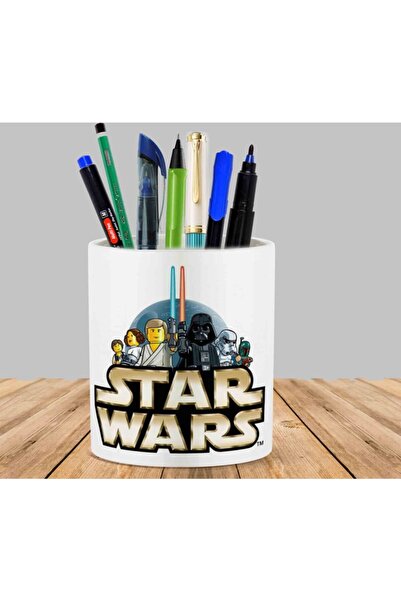 ART HEDİYE لعبة بناء ستار وورز كاكتوس سوكلنت أزرق بلون الكوبالت ı حامل أقلام