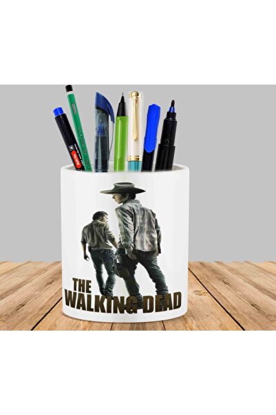 ART HEDİYE The Walking Dead Photo Cactus Succulent Flower Pot Pen Holder