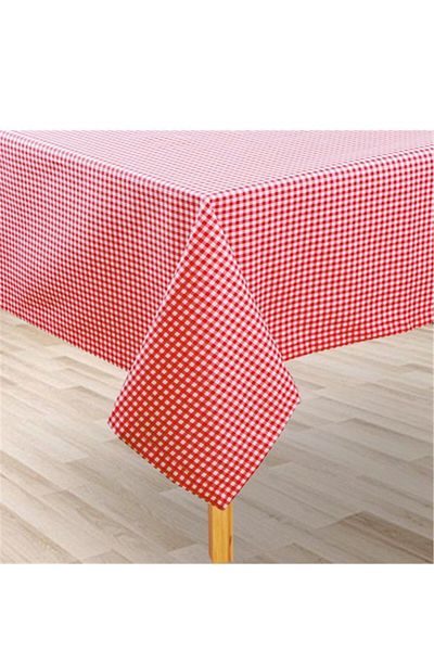 Adalilar Red Gingham Zephyr Fabric (Meters)