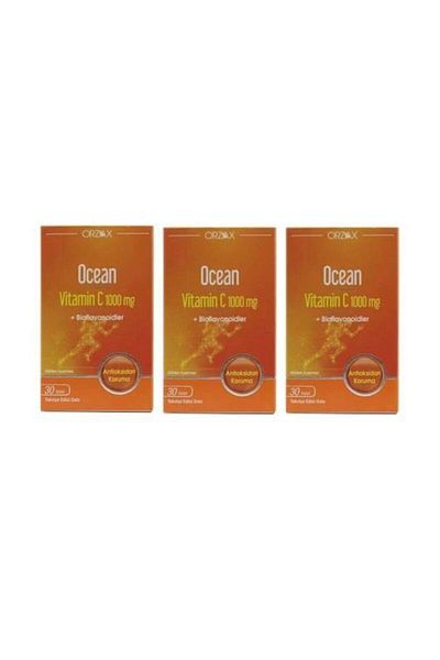 Ocean Ocean Vitamin C 1000 Mg 30 Tablet 3-Pack