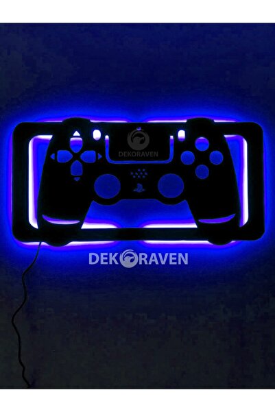 dekoraven Playstation Konsol Led Işıklı Gamer Tablo