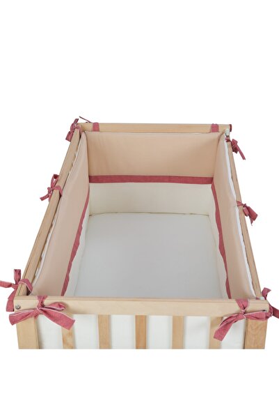 G&G baby حاجز حماية جانبي مقاس 70x130 لسرير الأطفال بسحاب 4 قطع
