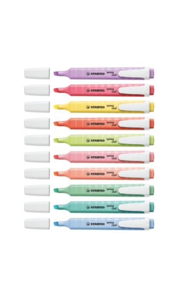 Stabilo - İşaretleme Kalemi - swing cool Pastel - 8'li Paket - Çeşitli Renkler