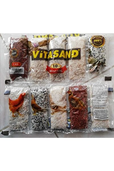 ÜNALLARTARIM 4 Adet 10 Lu Mineral Taşı Hasta Kırgın Kuş Güvercin Tavuk Ufak P...