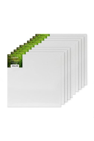 Hobialem 30x30 Cm, Tuval, 10 Lu, Resim Tuvali, Ahşap Çerçeve, Tual, Akrilik B...