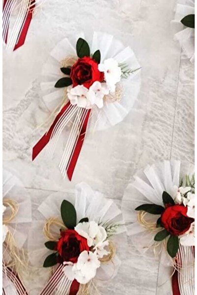 ecrin tuhafiye hobi Kırmızı Bohça Süsü