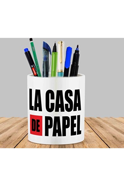 ART HEDİYE حامل قلم La Casa De Papel Big Punto Cactus Succulent Flower Pot