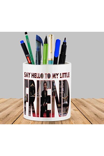 ART HEDİYE حامل أقلام سكارفيس - عبارة Hello Cactus Succulent Pot