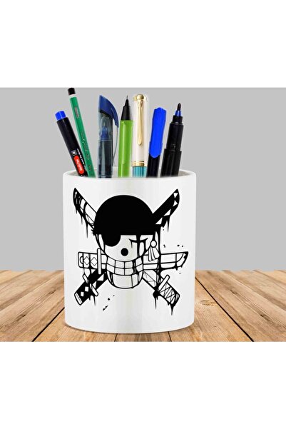 ART HEDİYE قطعة واحدة - حامل قلم على شكل علم زورو صبار عصاري