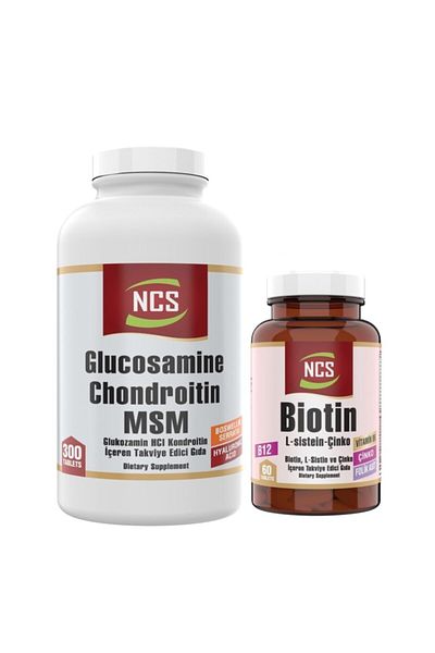 NCS Glucosamine-Chondroitin MSM 300 Tablets + Biotin 60 Tablets Set