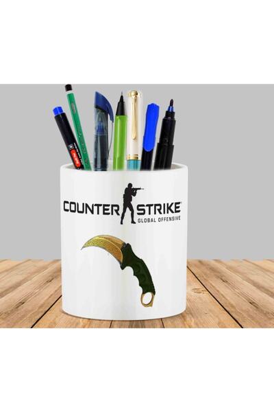 ART HEDİYE حامل أقلام على شكل سكين صبار عصاري من Csgo