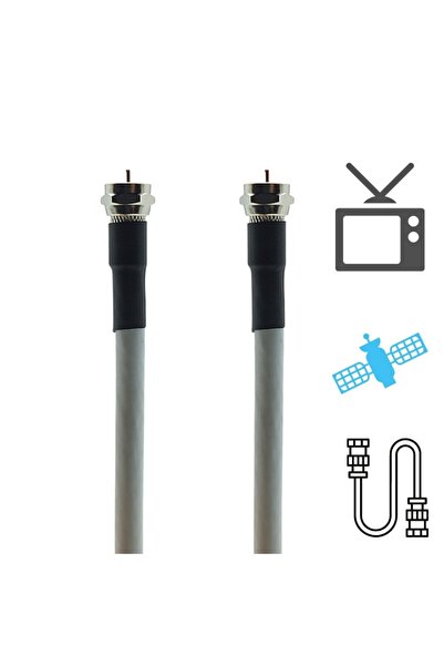 ShowMax Rg6/u-6 Coaxial F Konnektörlü Hazır Uydu Anten Kablosu 3 mt