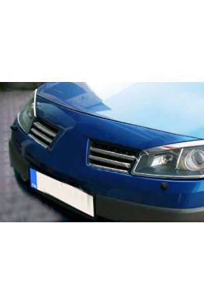 ANDOTOAKSESUAR Renault Megane 2  2004-2006 Uyumlu Krom Ön Panjur - 6 Parça